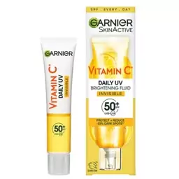 فلوئید ضد آفتاب بی رنگ ویتامین سی GآRنیر حاوی spf50 حجم 40 میل