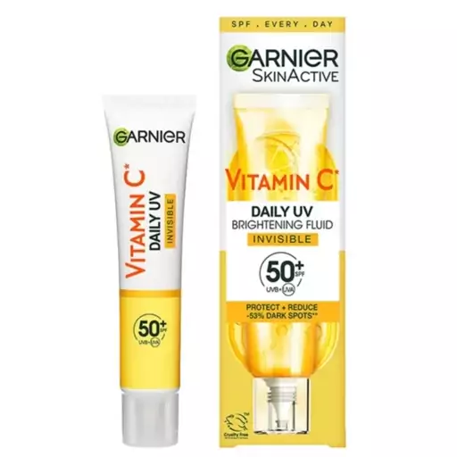 فلوئید ضد آفتاب بی رنگ ویتامین سی GآRنیر حاوی spf50 حجم 40 میل