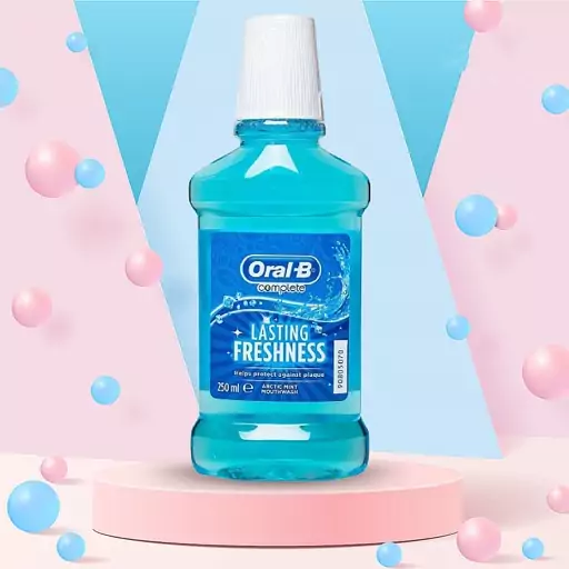 دهانشویه اورال بی مدل Lasting Freshness حجم 250 میلی لیتر OralB lasting Freshness Mouthwash 