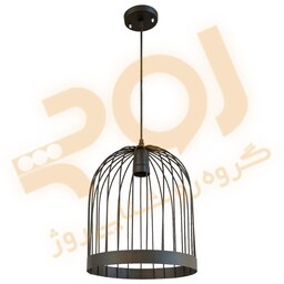  چراغ آویز تک شعله ROJ مدل TR40 مشکی سرپیچ معمولی E27