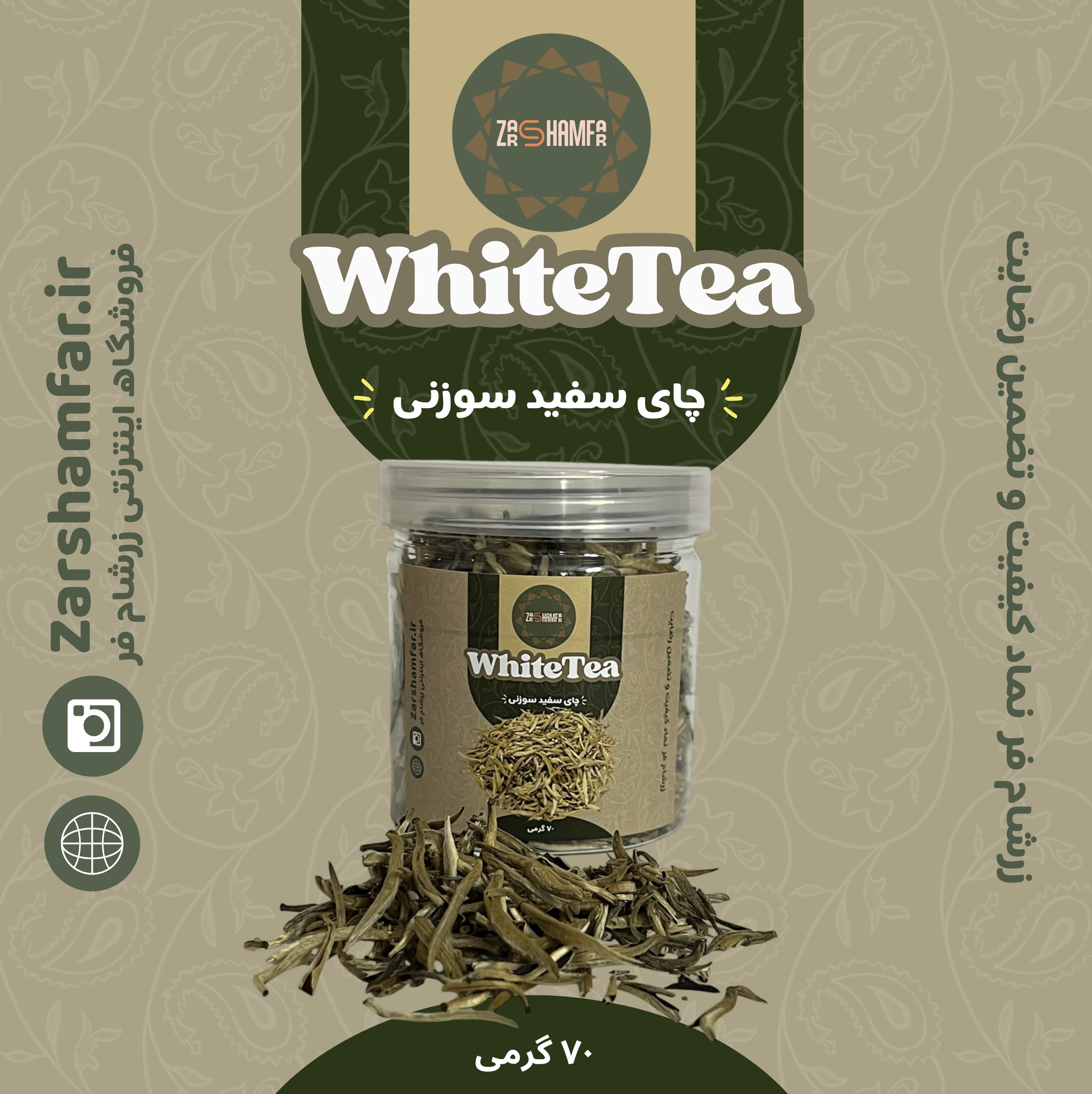 چای سفید (سوزنی نقره ای)