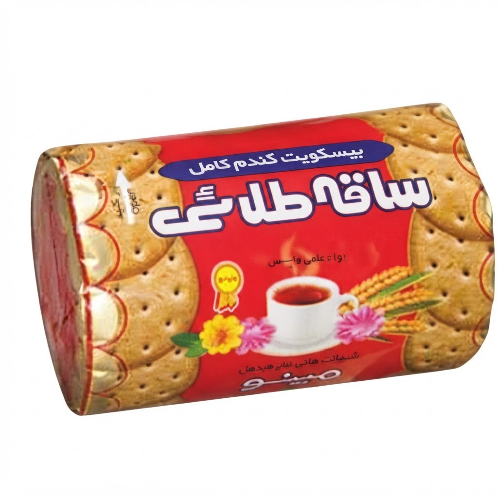 بیسکوئیت ساقه طلایی لیوانی مینو