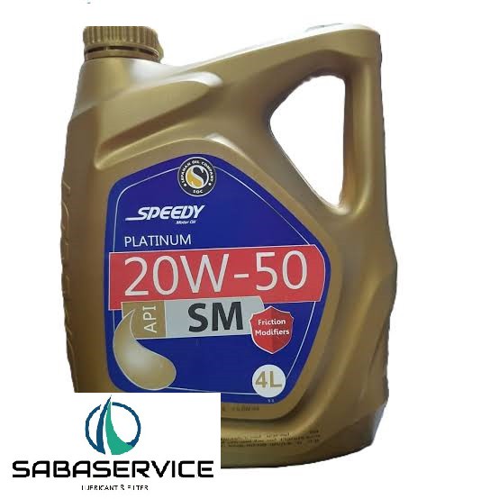 روغن موتور اسپیدی پلاتینیوم 20w50 (چهار لیتری) SM