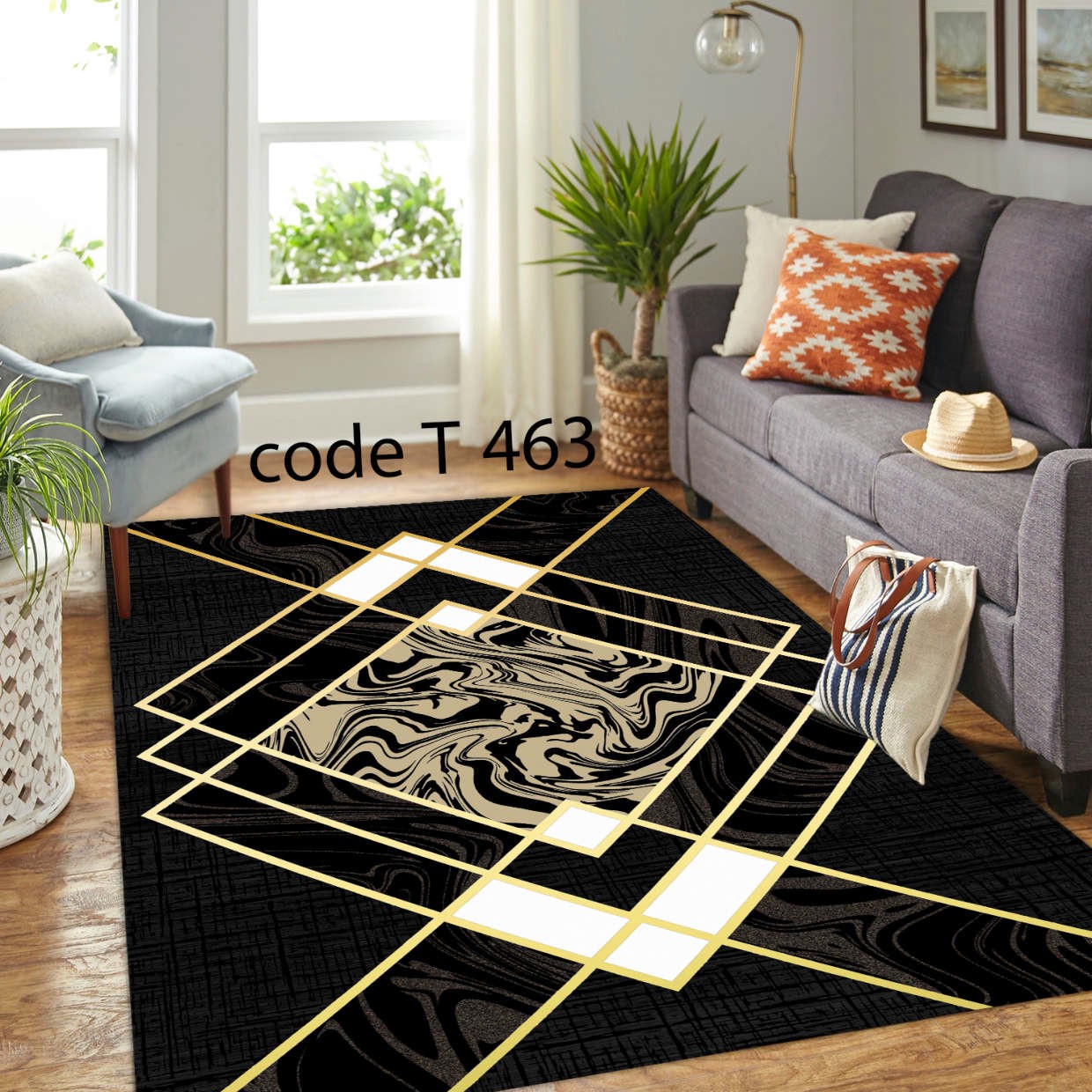 روفرشی کشدار (کاور فرش) و فرشینه و پادری کالای خواب متین کد T 463
