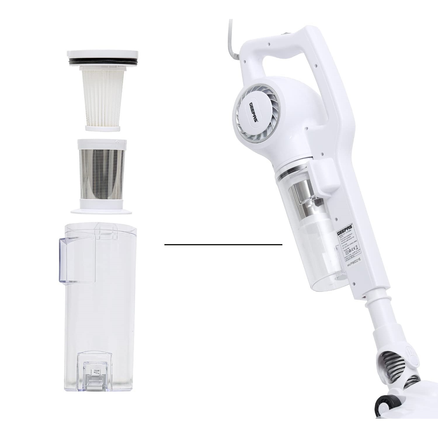 جارو برقی عصایی جیپاس مدل GVC 2596 ا GEEPAS cordless vacuum cleaner model GVC 2596N ضمانت اصالت و ظمانت قیمت کالا