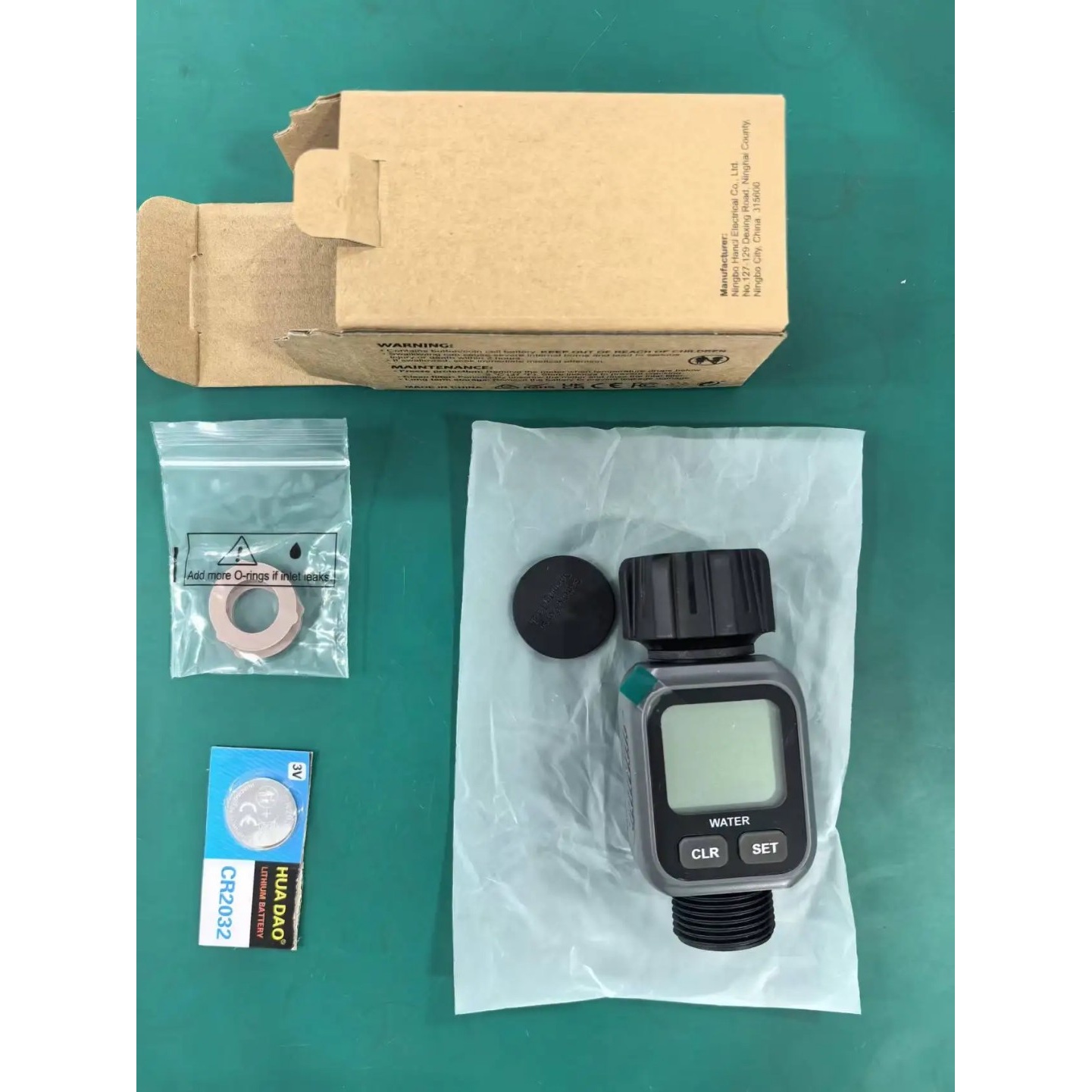 فلومتر دیجیتال آب YIERYI مدل 3 4 اینچ کنتور دیجیتال اندازه گیری دبی و مصرف آب IPX5