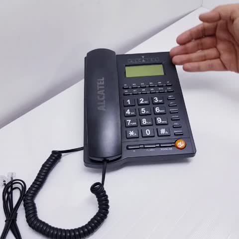 گوشی تلفن ثابت رنگ مشکی کالر ای دی دار کیفیت عالی مدل Noise less 3