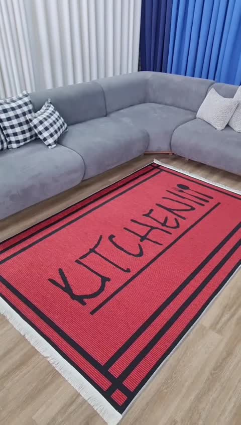 فرشینه آشپزخانه مخمل تُرک کد K 136 (پس کرایه)