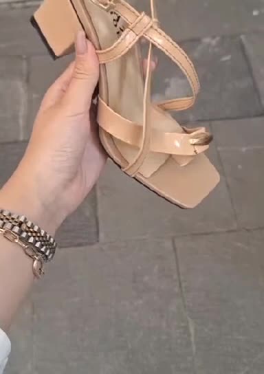 صندل پاشنهدار زنانه هفت سانت سه رنگ سایز 37-40