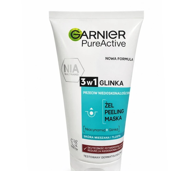 ژل شستوشوی صورت گارنیه مدل Pure Active 3in1 مناسب برای انواع پوست حجم 150 میلیلیتر RU6