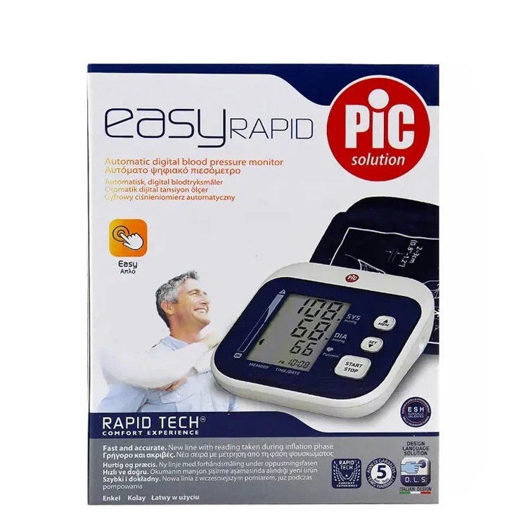 فشارسنج دیجیتالی پیک سلوشن Easy Rapid ا(Pic Solution Blood Pressure Monitor Easy Rapid)