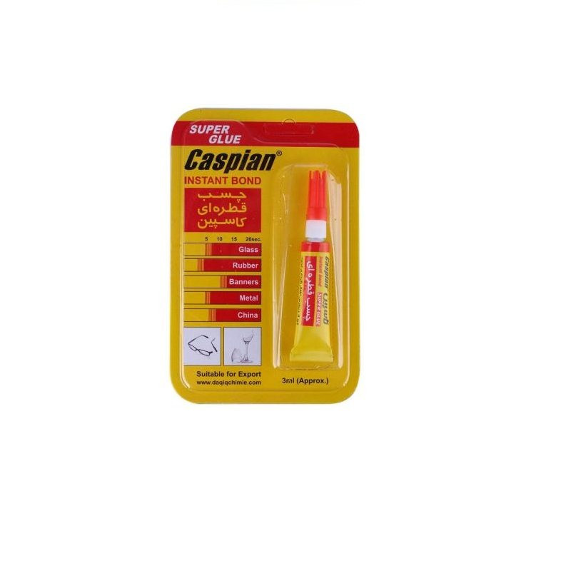 چسب قطره ای کاسپین مدل 555 حجم 3 میلی لیتر