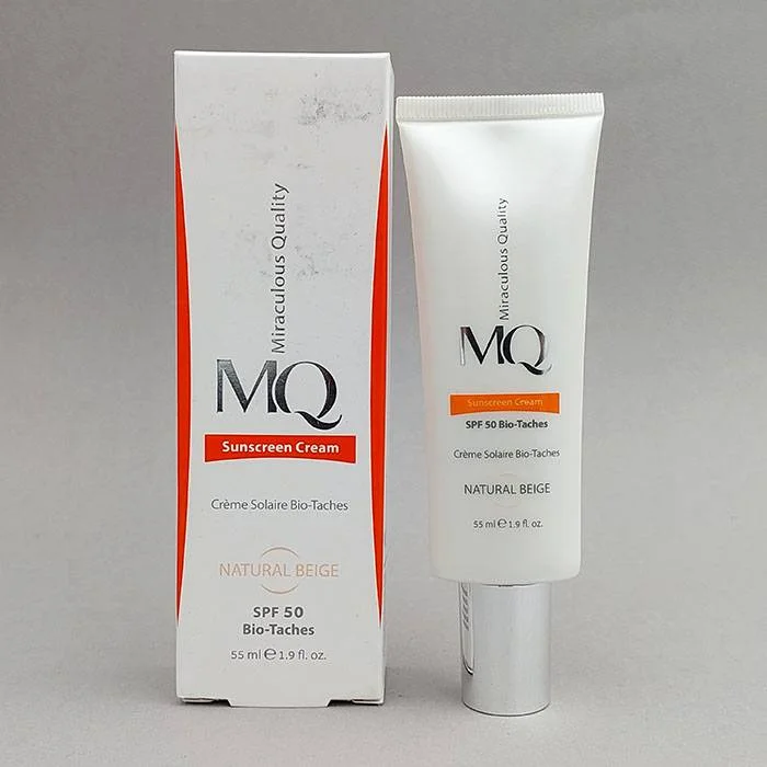 کرم ضد آفتاب MQ بژ طبیعی SPF50 حجم 55 میل