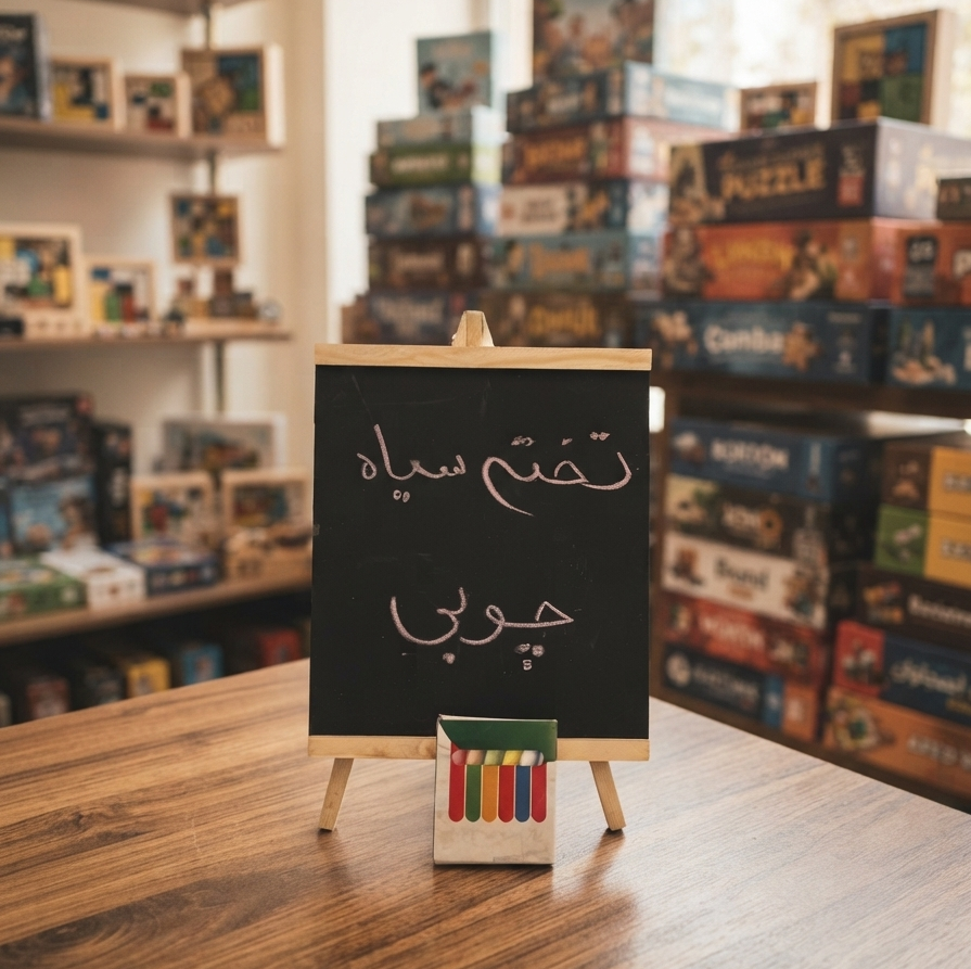تخته سیاه چوبی طرح بوم