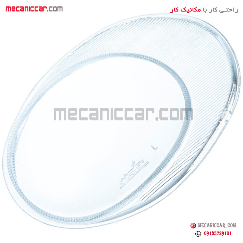 شیشه چراغ مه شکن (پرژکتور) چپ پژو 206 کاوج