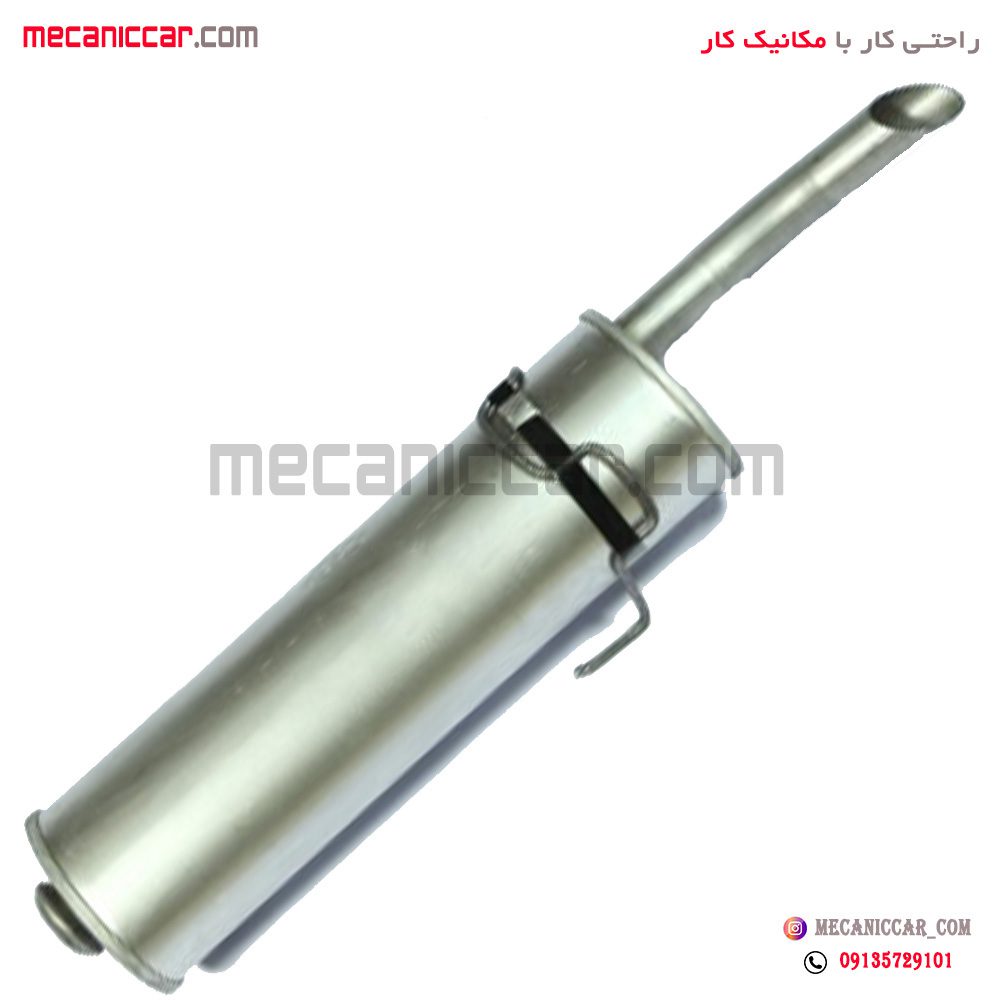 منبع اگزوز عقب پژو 405 و سمند اصفهان اگزوز