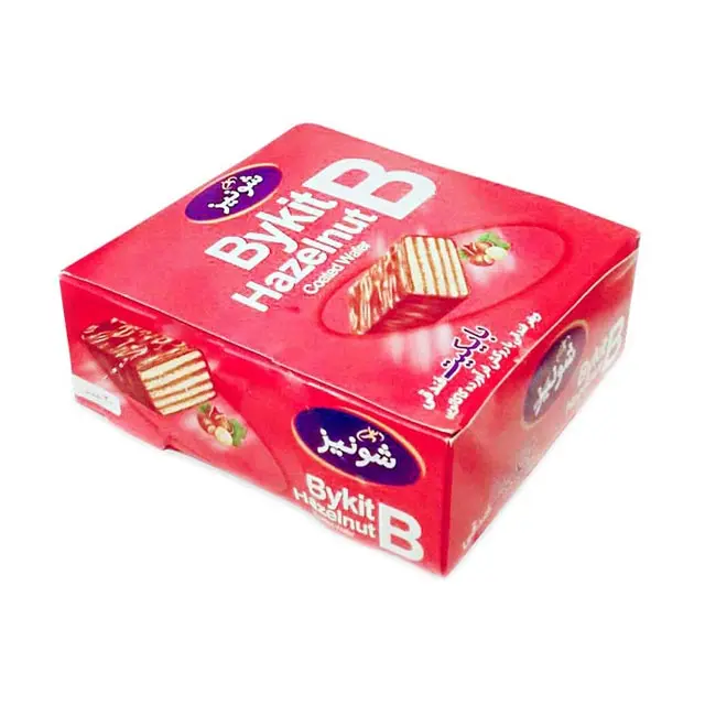 ویفر فندقی روکش کاکائویی بایکیت شونیز - 20 عدد
