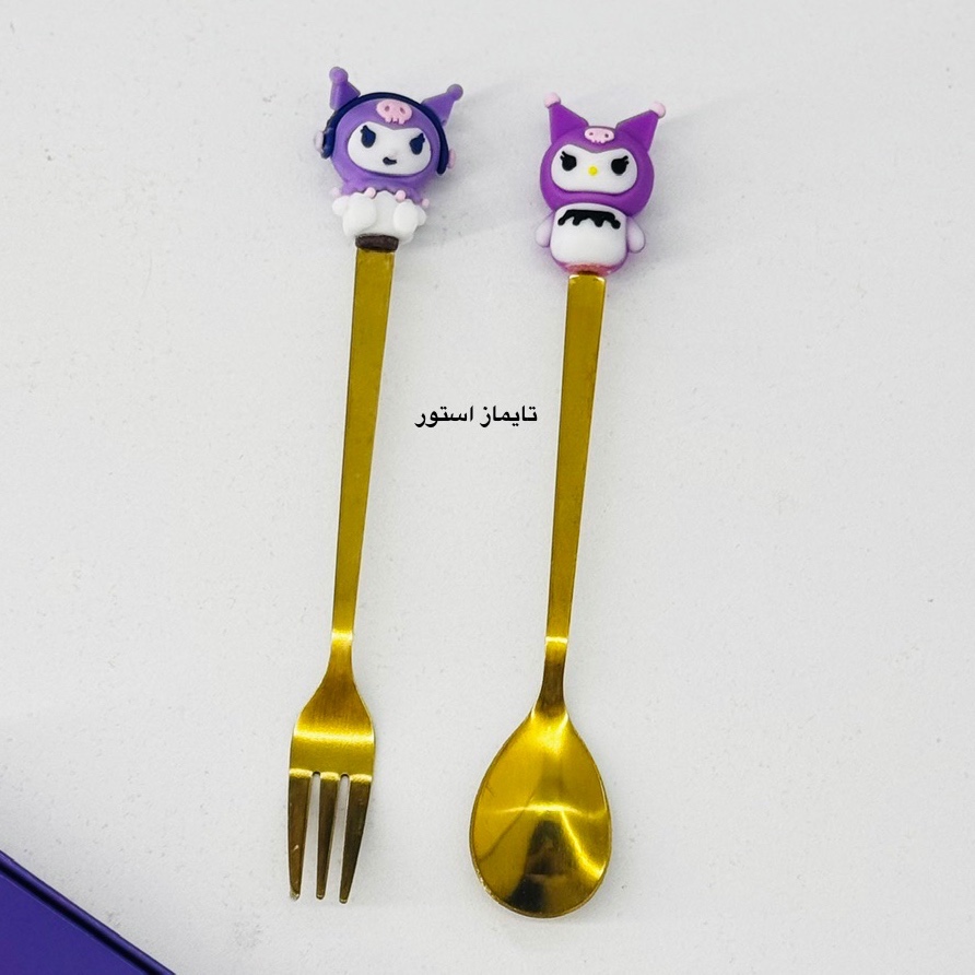 پک قاشق چنگال بچگانه طرح کرومی (4عددی)