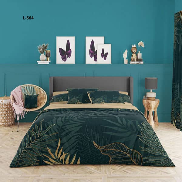 روتختی سه بعدی نخ پنبه میکروتنسل ترک طرح گلدار - کد L 564