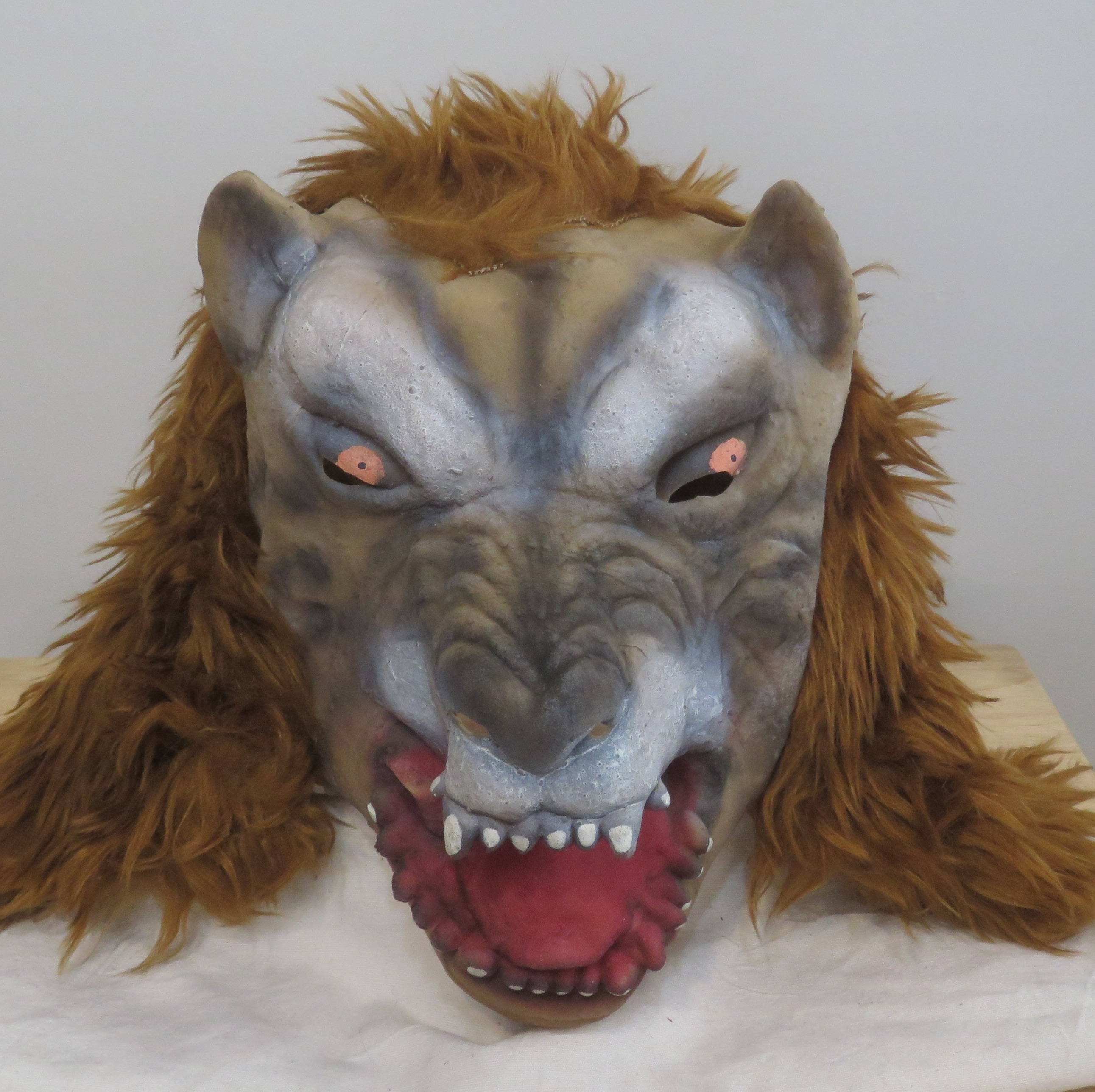 ماسک لاتکس کامل سر گرگ وحشی - Full-Head Latex Mask