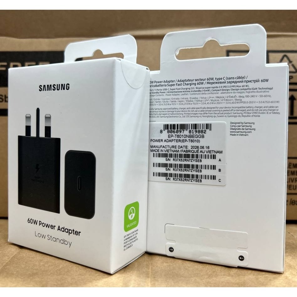 آداپتور سامسونگ EP-T6010 ظرفیت 60 وات Type C(اورجینال)