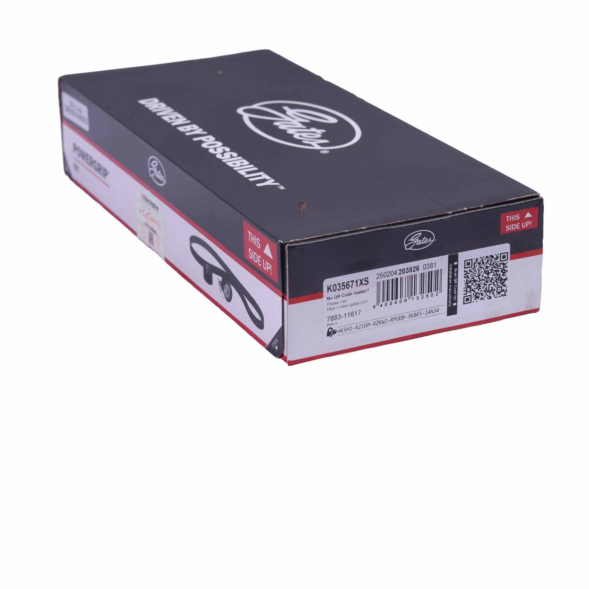 کیت تسمه تایم تندر 90 (132 دنده) اصلی گیت پاورگریپ اروپا ( لیبل هرینگتون)