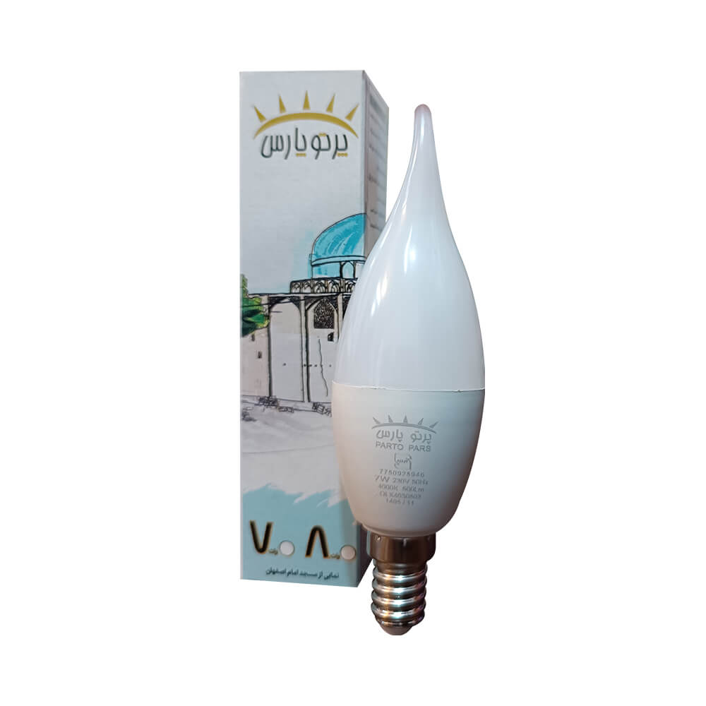 لامپ اشکی 7SMD وات E14 مات یخی پرتو پارس