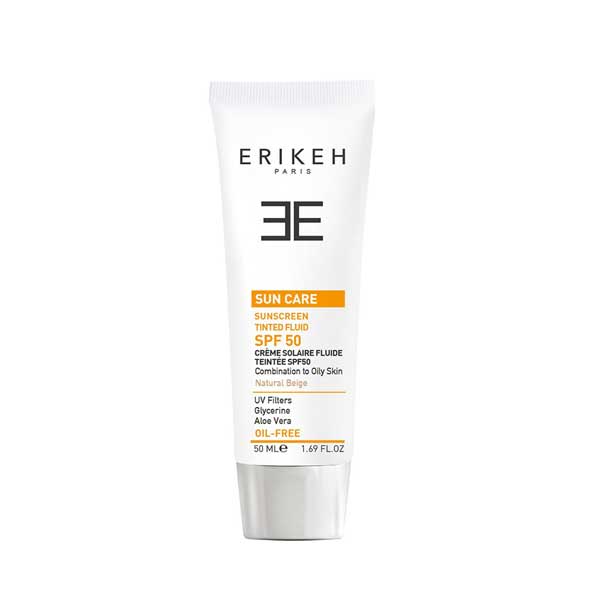 فلوئید ضدآفتاب SPF50 مناسب پوست مختلط و چرب اریکه