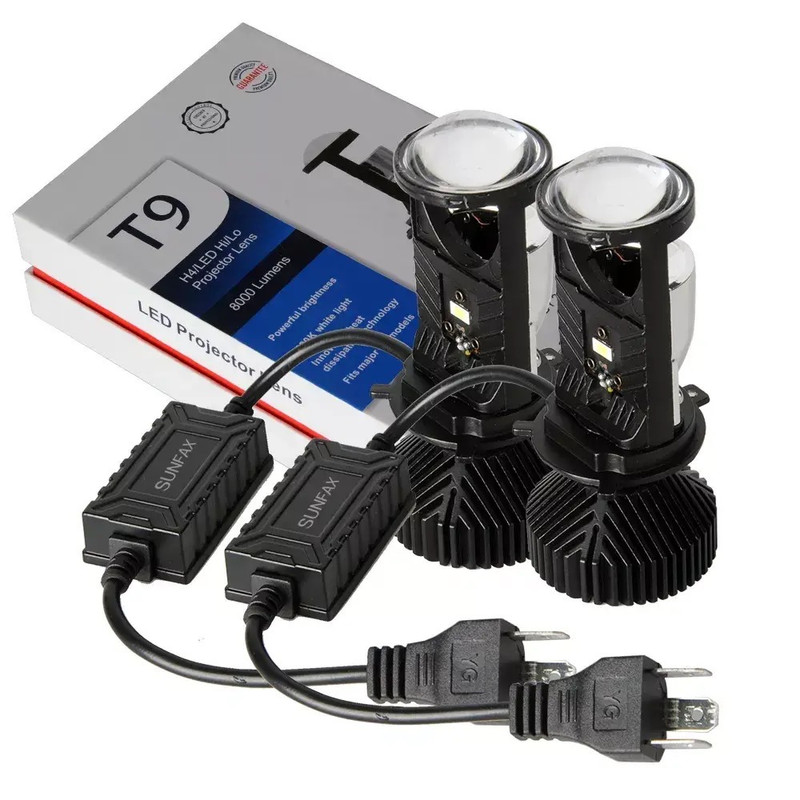 هدلایت خودرو مدل T9 پایه H4 بسته 2 عددی