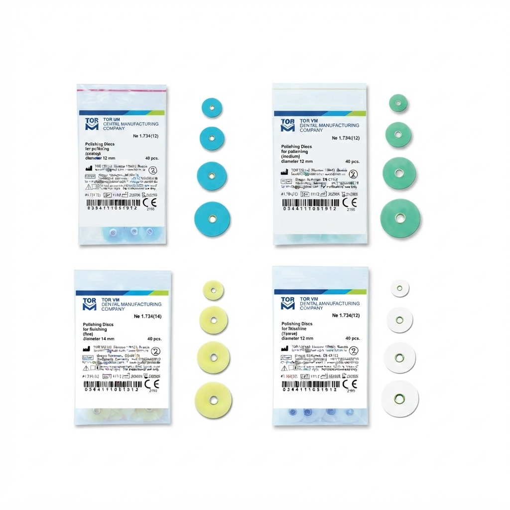 دیسک پرداخت مرکزدار تکرنگ Tor VM سایز 14mm (Stem Discs) – بسته 40 عددی