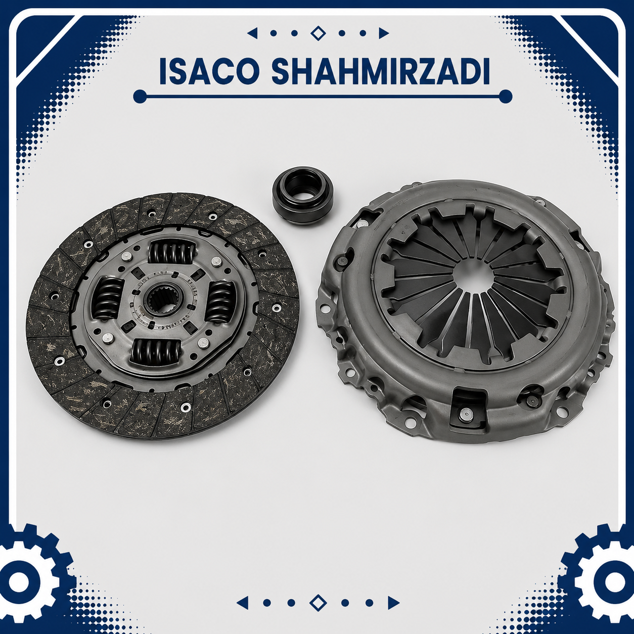 کیت کلاچ رانایی شامل دیسک، صفحه و بلبرینگ شرکتی ایساکو اصل 0670304399