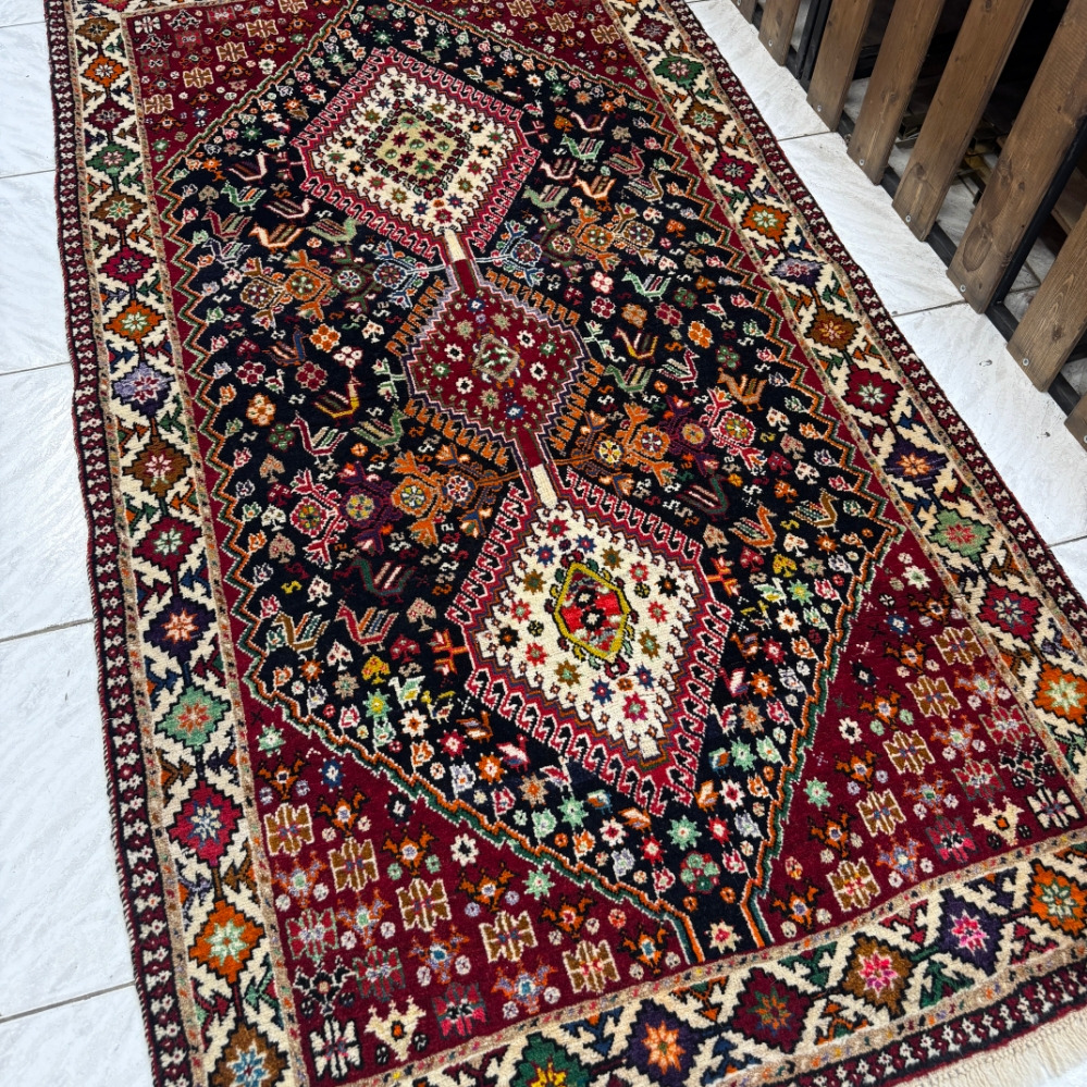 فرش دستباف 2 متری قشقایی کد 129 مدل 94575