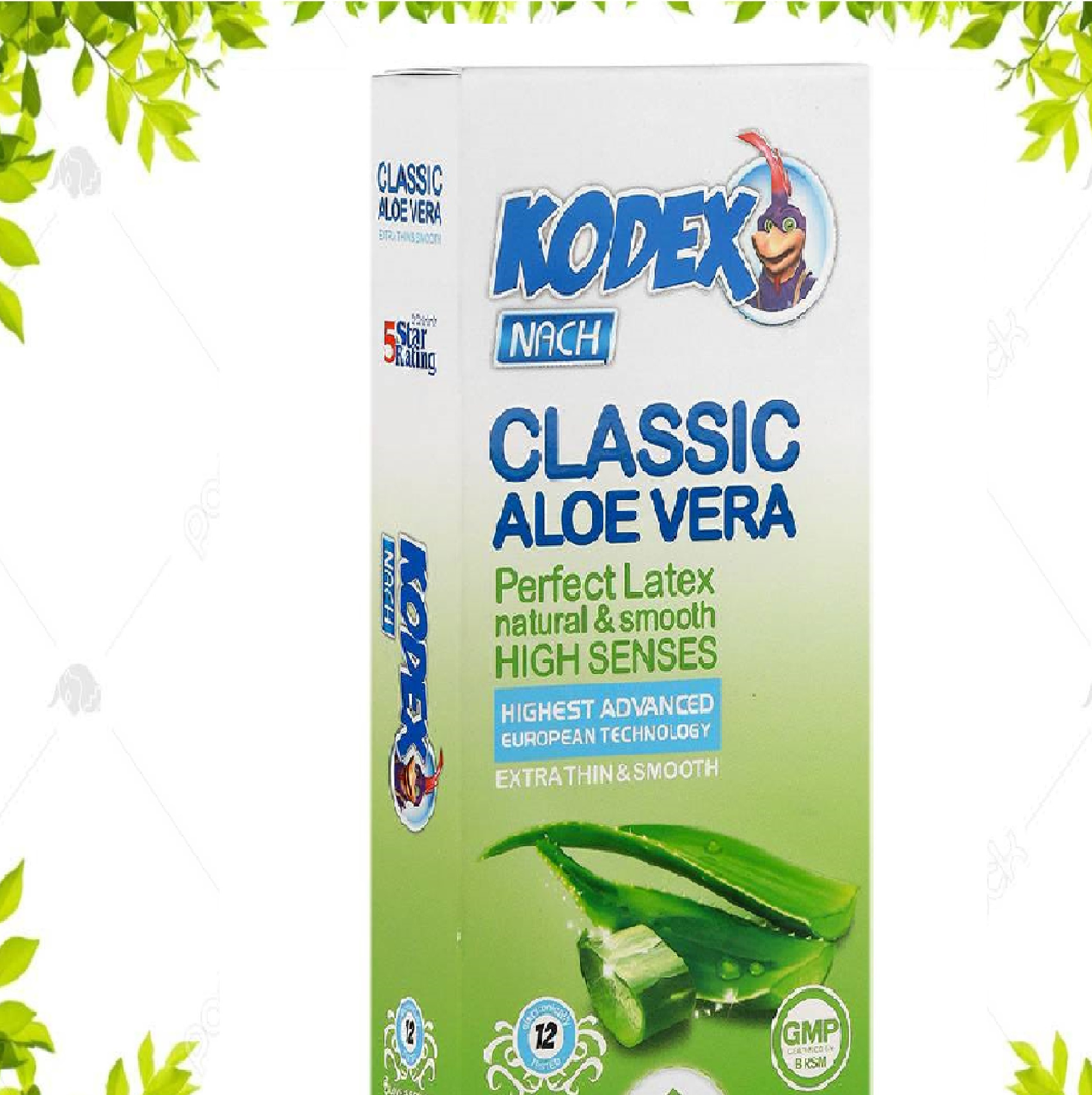 کاندوم ناچ کدکس مدل کلاسیک آلوئه ورا (Classic Aloevera kodex)