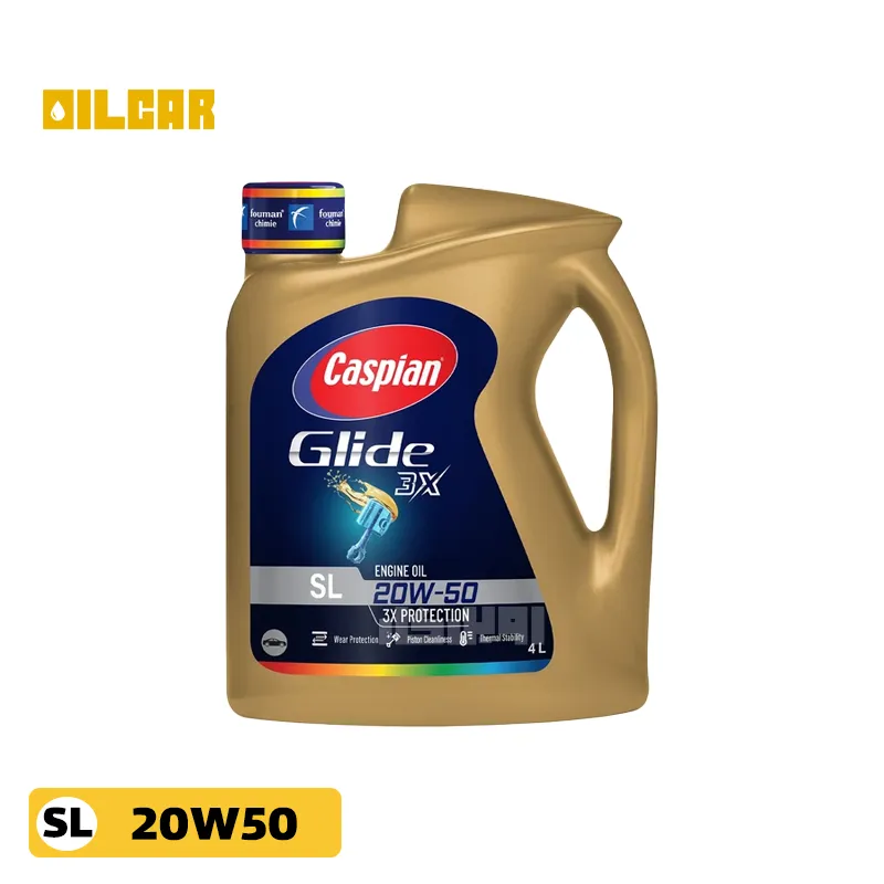 روغن موتور کاسپین گلاید 20W50 SL آریان حجم 4 لیتر