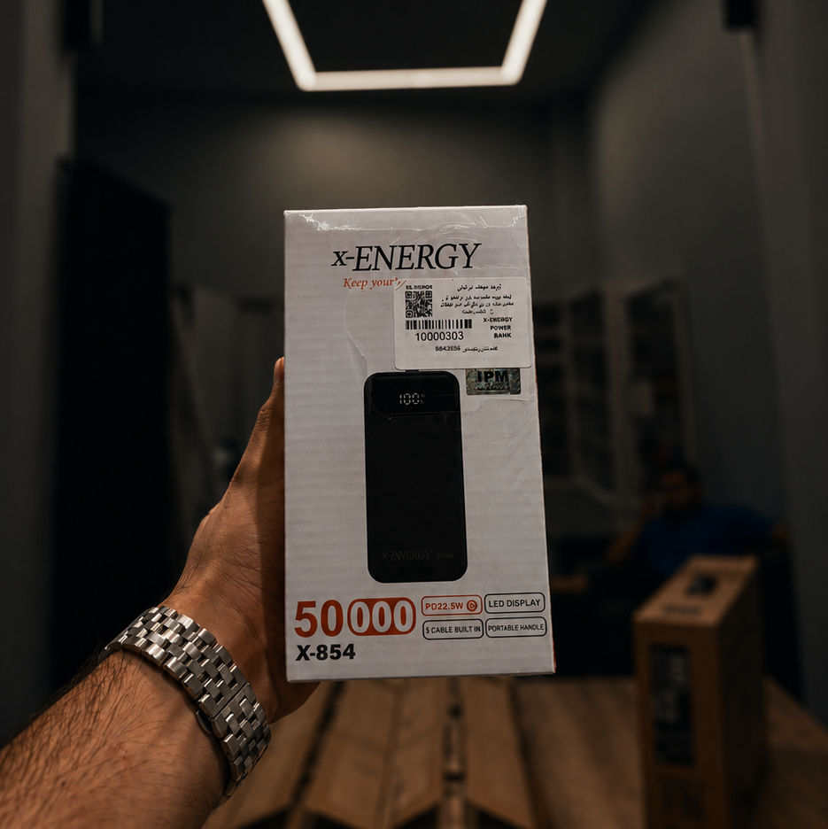 پاوربانک X-ENERGY مدل X-854 ظرفیت 50000 میلی آمپر ساعت