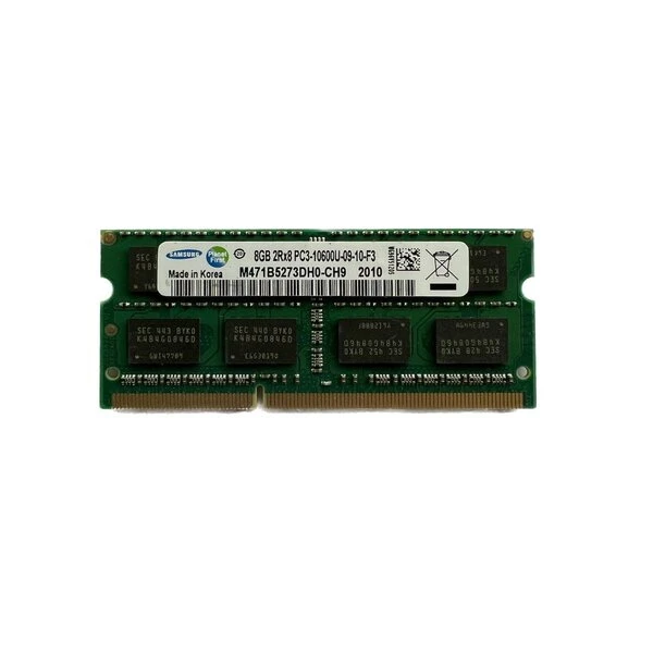 رم لپتاپ DDR3 تک کاناله 8 گیگابایت 1333 مگاهرتز سامسونگ مدل PC3-10600 با تایمینگ 9 و ماژول SO-DIMM