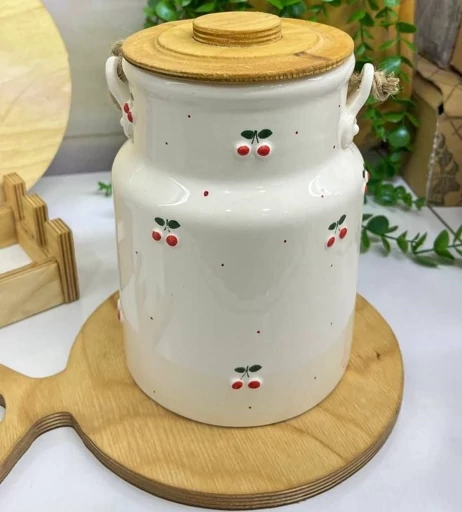 بانکه روغن بزرگ دسته دار البالو (ارسال پس کرایه)