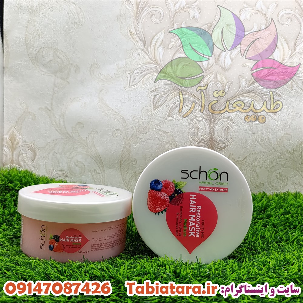 ماسک موی میوه ای شون (احیا کننده و درخشان کننده)موهای خشک و آسیب دیده