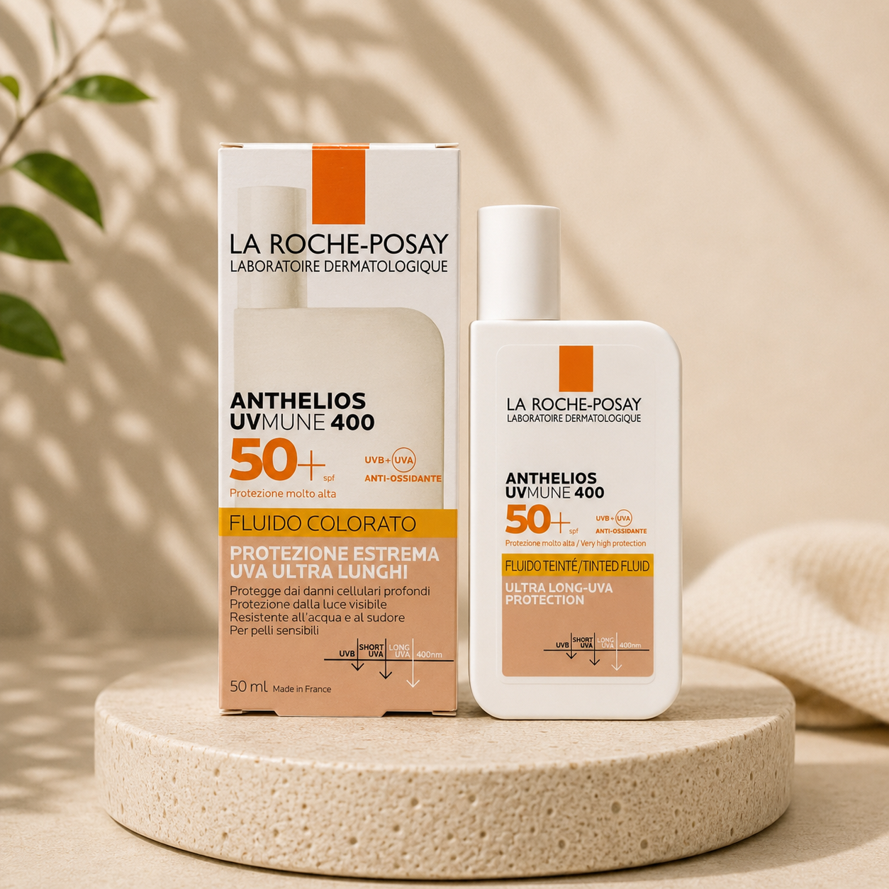 ضد آفتاب رنگی لاروش پوزای آنتلیوس UVMune 400 SPF50+ فلوئید