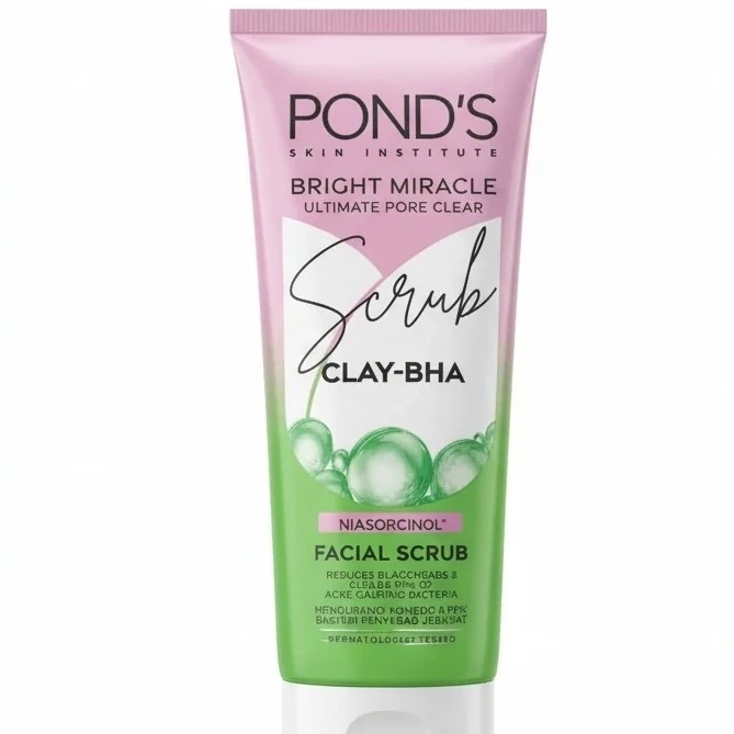 فوم شستشوی صورت پوندز Ponds ضد جوش مدلClay BHA اورجینال حجم 100 میل