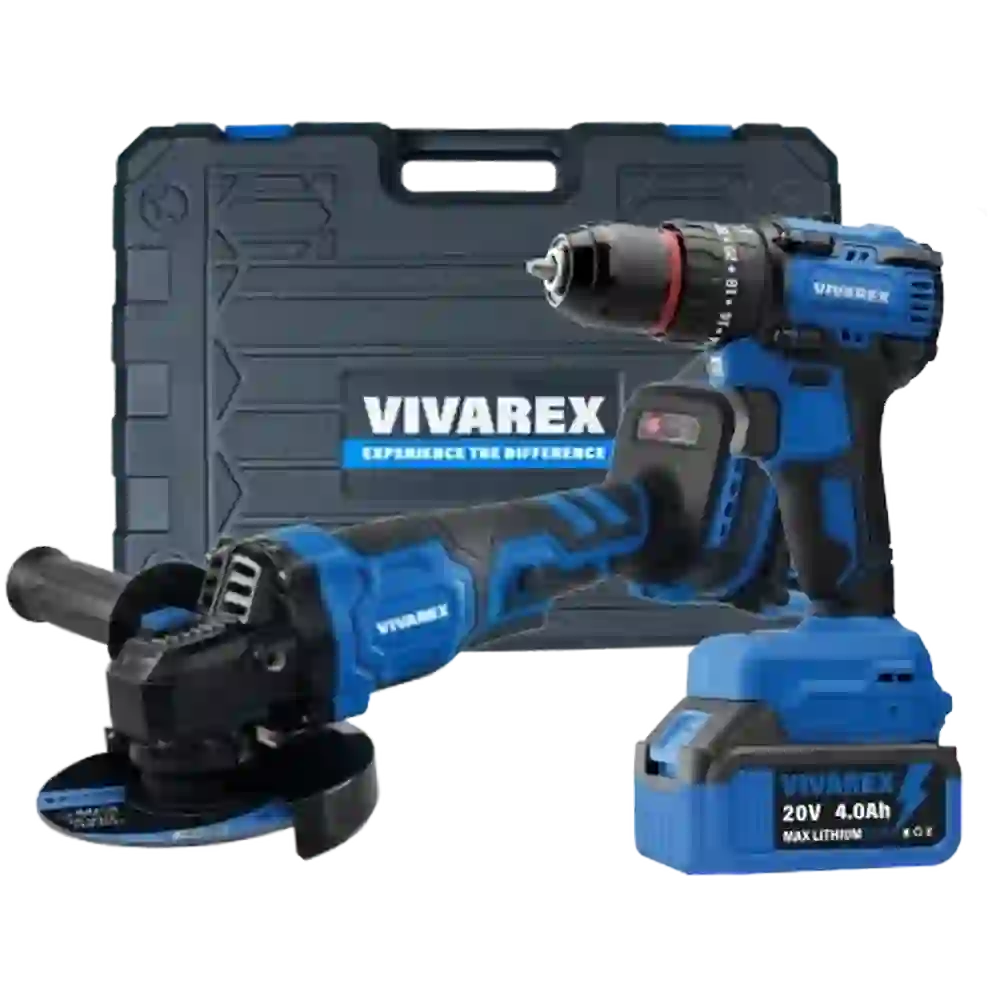 کیت دو عددی دریل و مینی فرز شارژی براشلس ویوارکس مدل VR2402-BCK (12 ماه گارانتی)