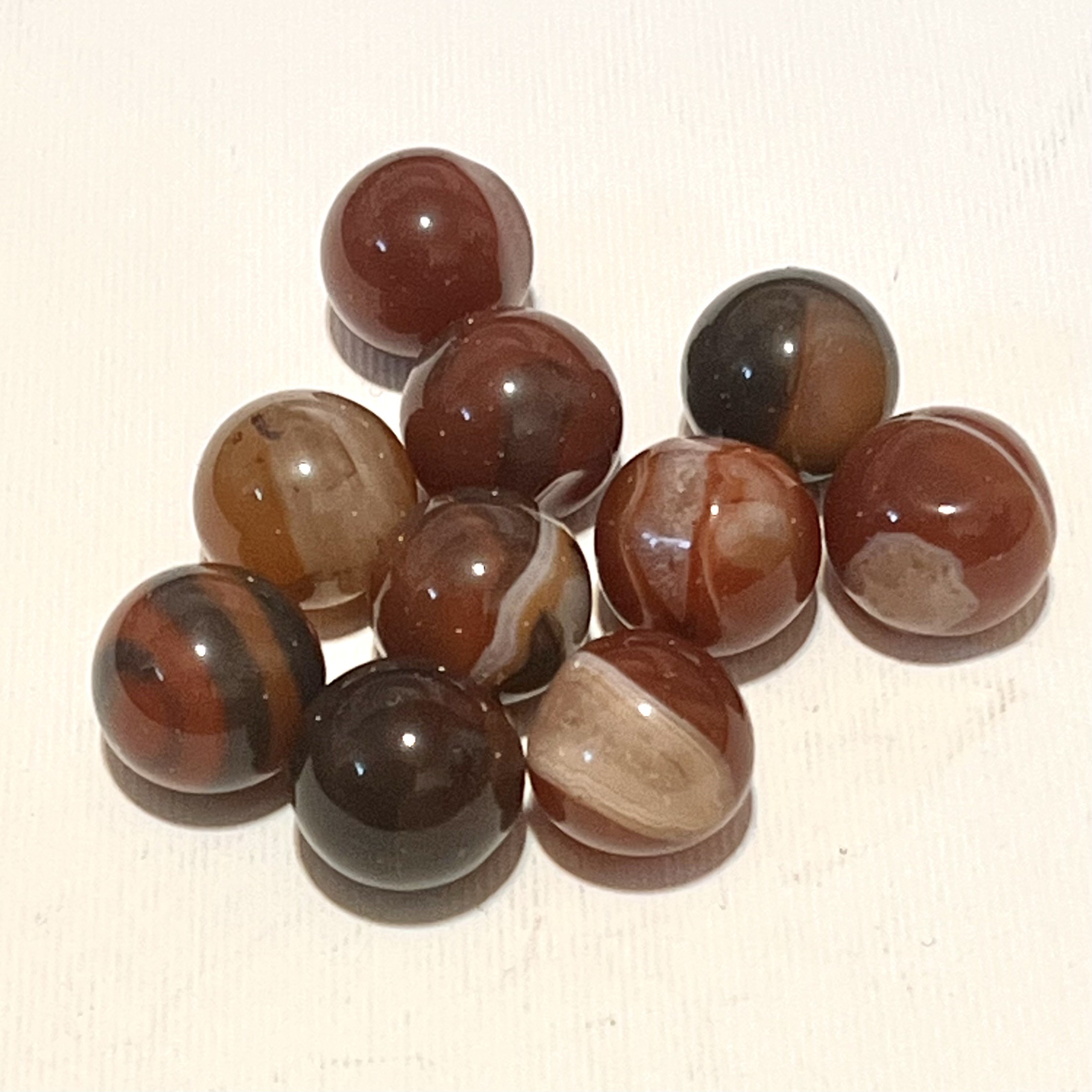 گوی سنگ عقیق مجموعه 10 عددی
