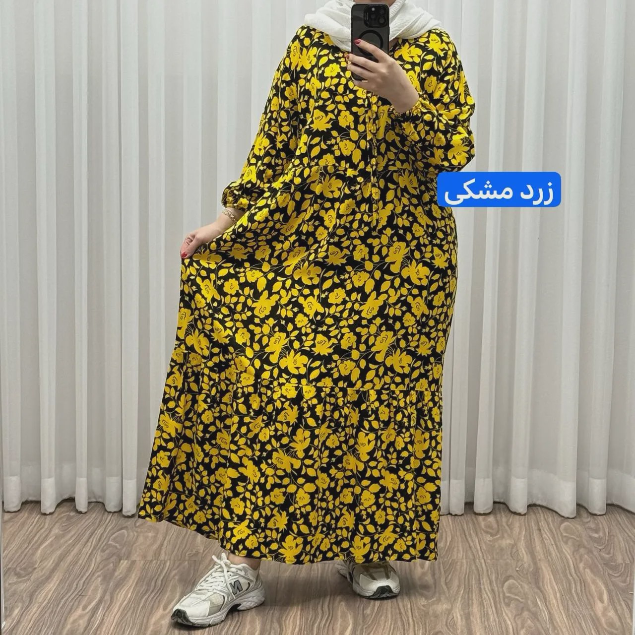پیراهن ساحلی نخی گلدار زنانه فری سایز تا 50 کد 1308 شسته شده بدون آبرفت و رنگ رفت کمربنددار