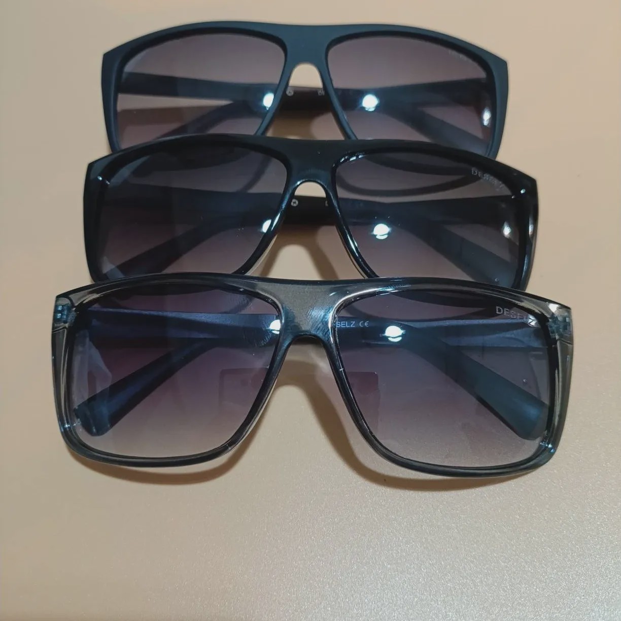 عینک آفتابی مردانه دیزل DESELZ آیتم 2309 استاندارد UV400 مناسب صورت متوسط و بزرگ