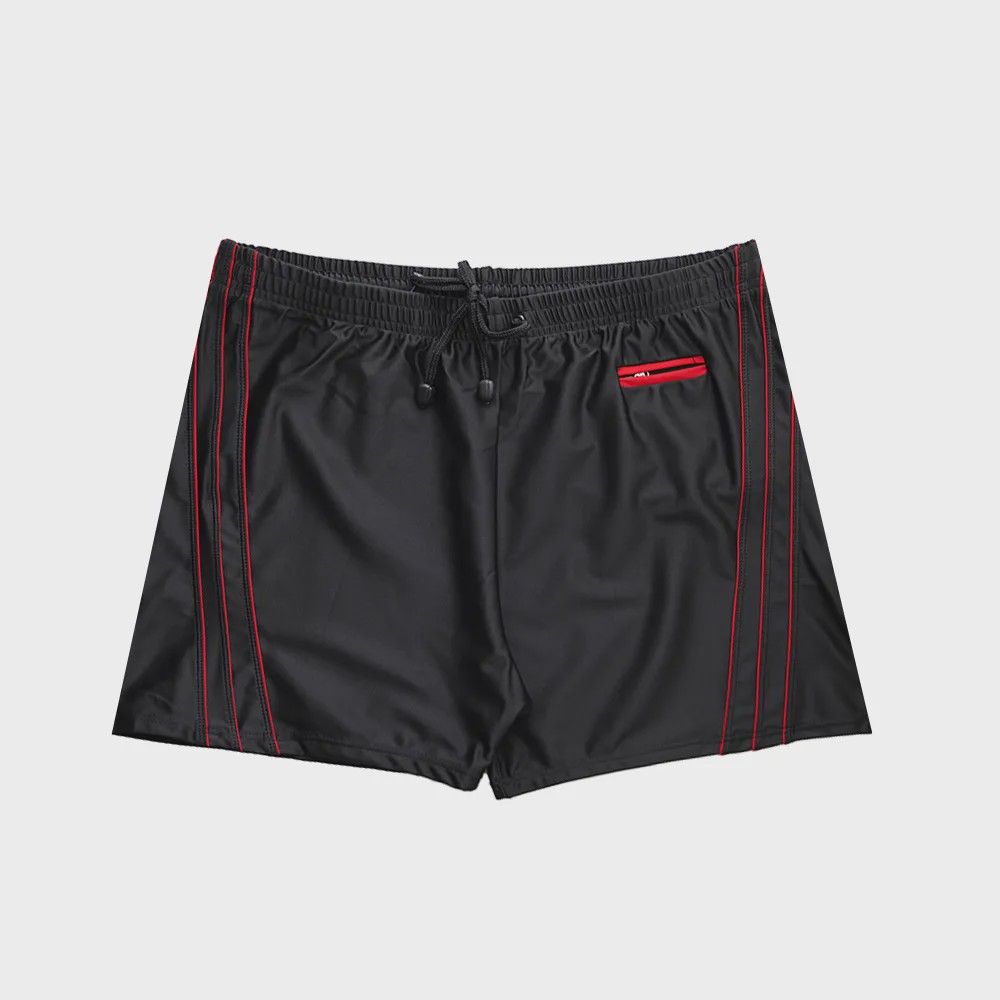 مایو نیم پا مردانه جلو جیب خط دار سایز فری سایز جنس استرج
