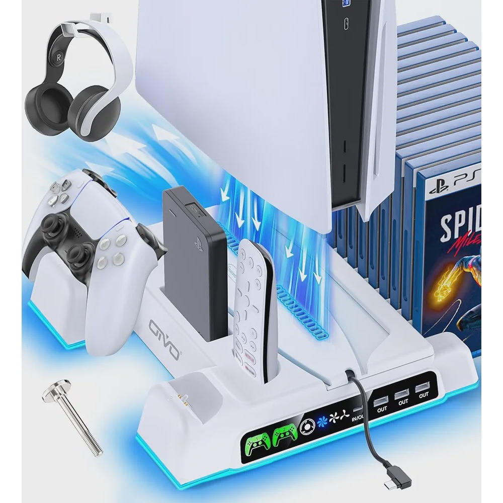 پایه خنک کننده و شارژر دسته P5 Cooling Stand with Controller Charger for Original P5 P5 Slim P5 Pro Models