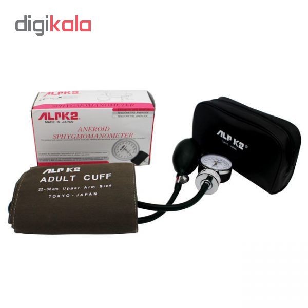 فشارسنج عقربه ای آلپیکادو مدل ALPK2 با کاف بازویی 32 سانت، دقت 3 میلیمتر جیوه، نمایش میانگین نتایج، صفحه نمایش خوانا،...
