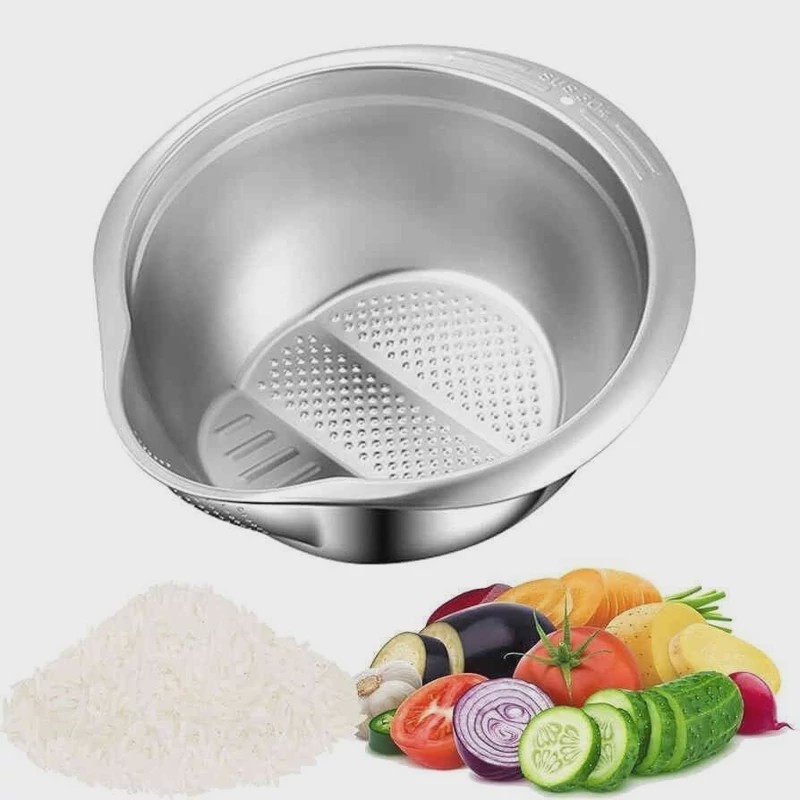 آبکش برنج شور استیل