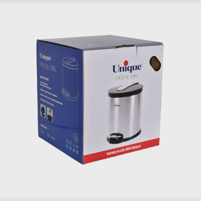 سطل زباله استیل یونیک مدل 2450 سایز14 لیتری
