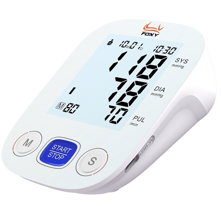 فشارسنج بازویی دیجیتال فوکسی مدل U80 با نمایشگر LCD، حافظه بیش از 99 رکورد، قابلیت اندازه گیری فشار خون و ضربان قلب، ...